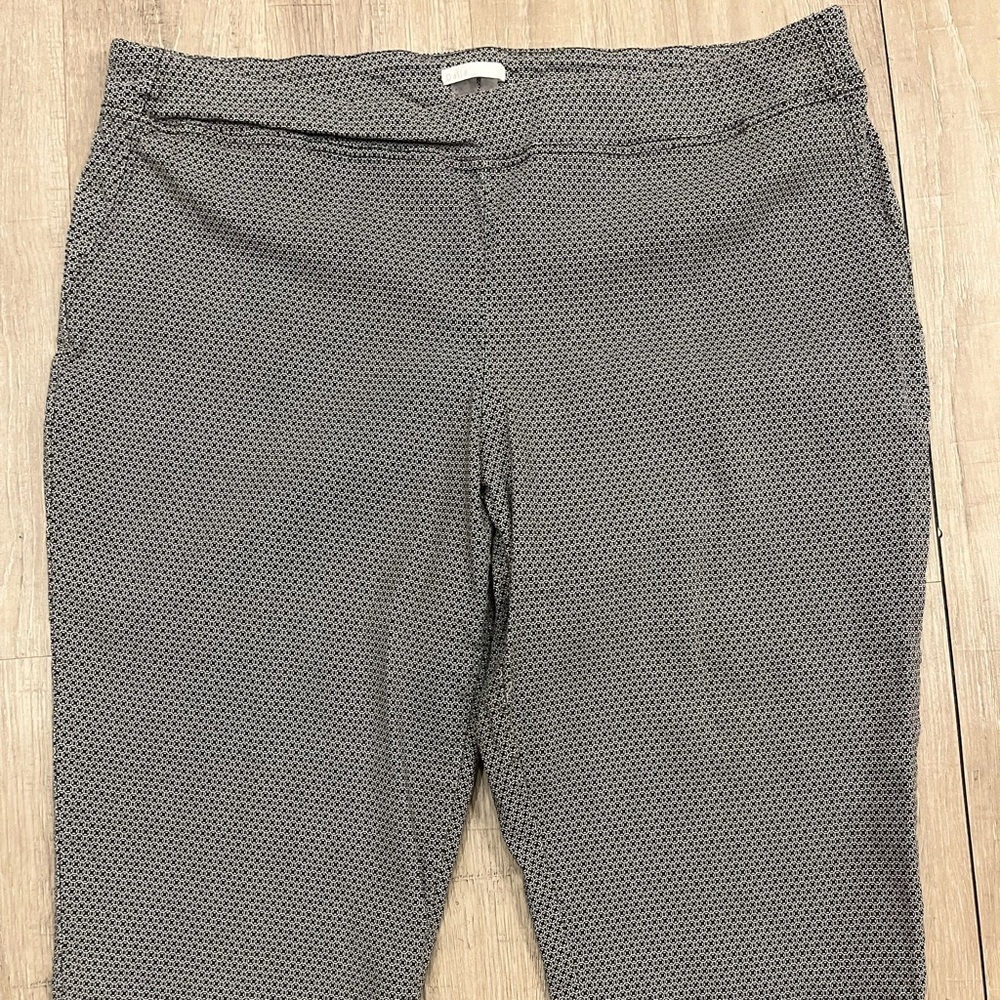 Dalia Pull On Patterned Pants 22w Tiny Black And … - image 3